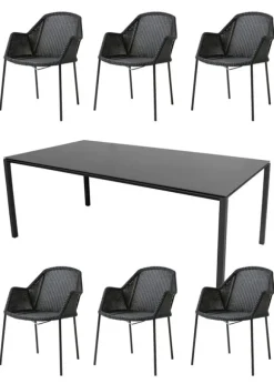 1 Pure table og 6 Breeze 5464 stole