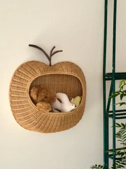 Apple Braided Wall Pocket - Natural