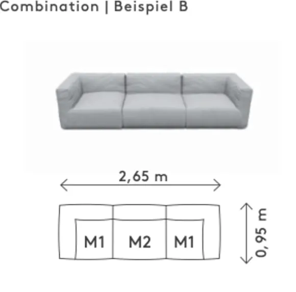 GROW outdoor sofa - Combination B