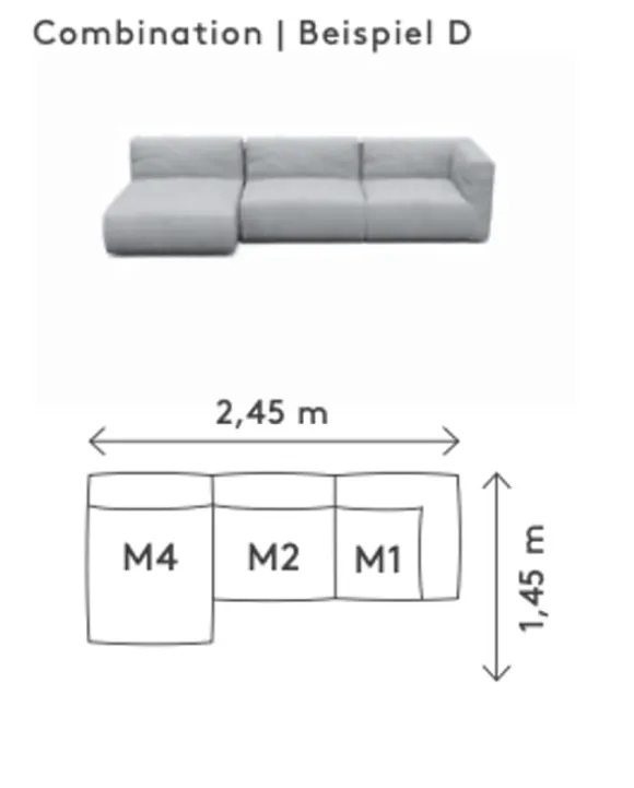 GROW outdoor sofa - Combination D