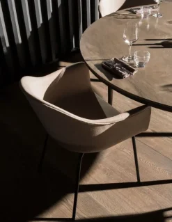 Harbour Dining Chair / Black Steel Base