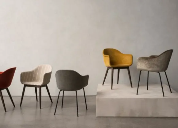 Harbour Dining Chair / Black Steel Base