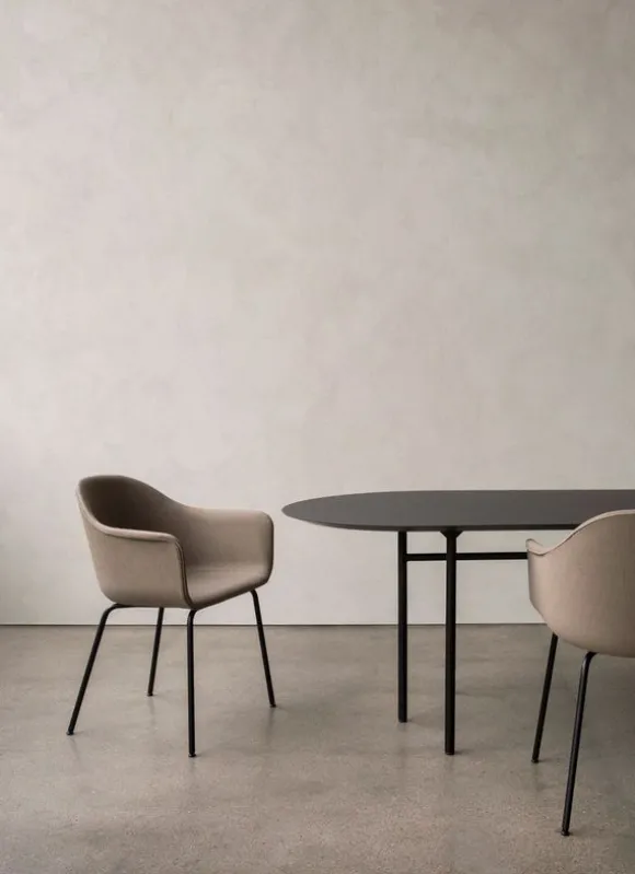 Harbour Dining Chair / Black Steel Base