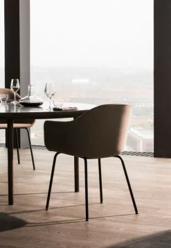 Harbour Dining Chair / Black Steel Base