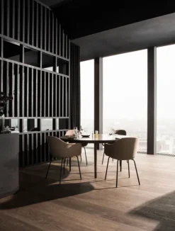 Harbour Dining Chair / Black Steel Base