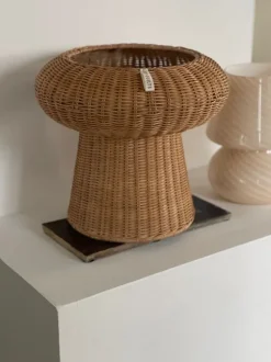 Jou rattan gulv vase