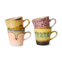 70s Americano Mugs (Set of 4)