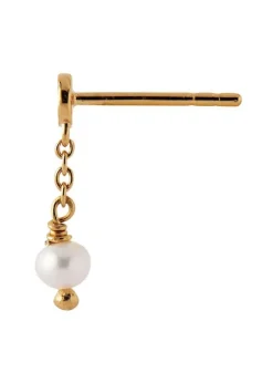 Tres Petit Etoile Earring With Pearl